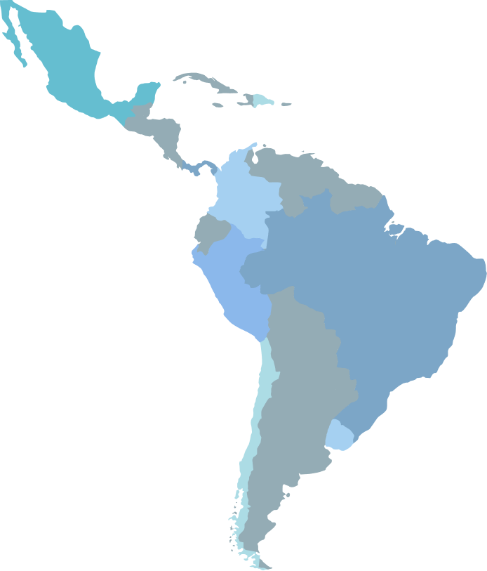 Map of South America